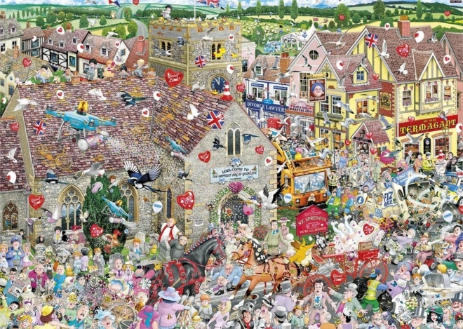 Puzzle Szeretem az esküvőket és lakomákat 1000 darabos