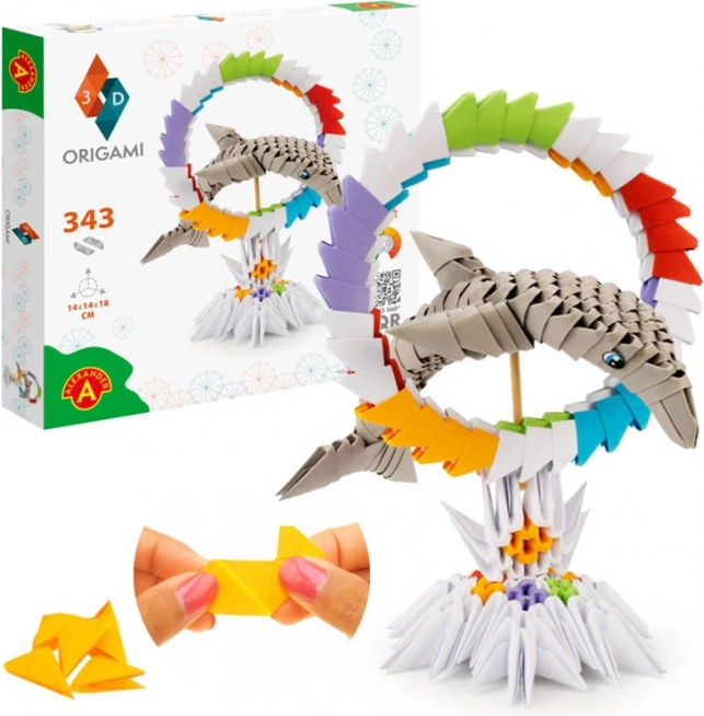Kreatív készlet ORIGAMI 3D delfin