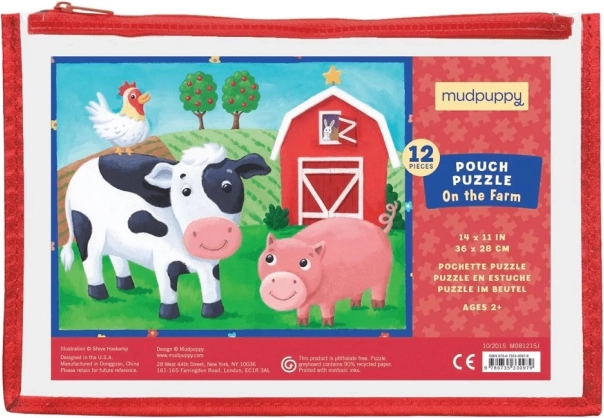 Mudpuppy puzzle A farmán 12 darab