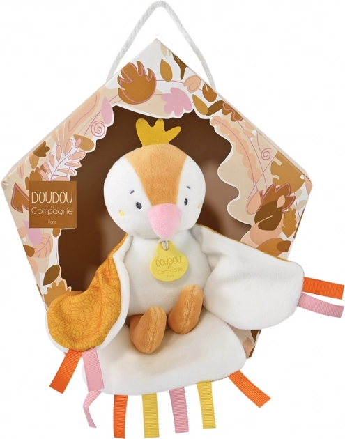 Doudou Ajándékcsomag - zenélő plüss madár 23 cm – Sárga