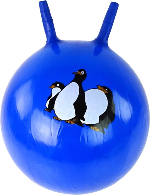 Ugrálólabda fülekkel 45 cm, kék
