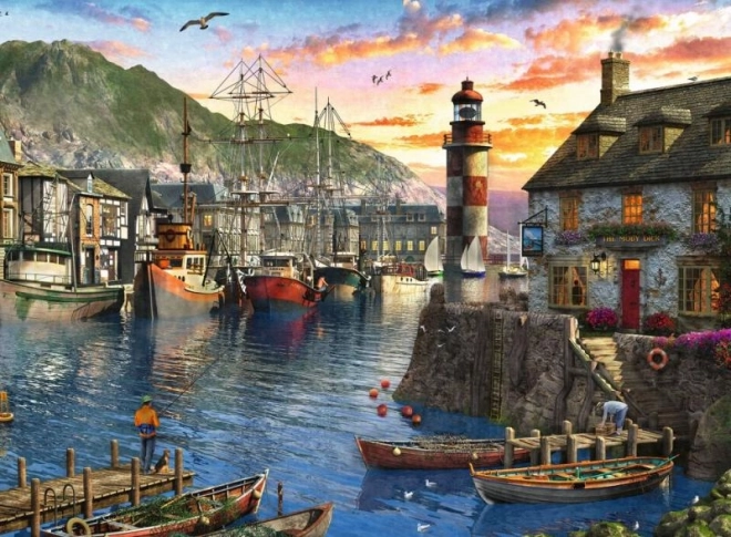 Rejtvény Napfelkelte a kikötőben 500 darab Ravensburger