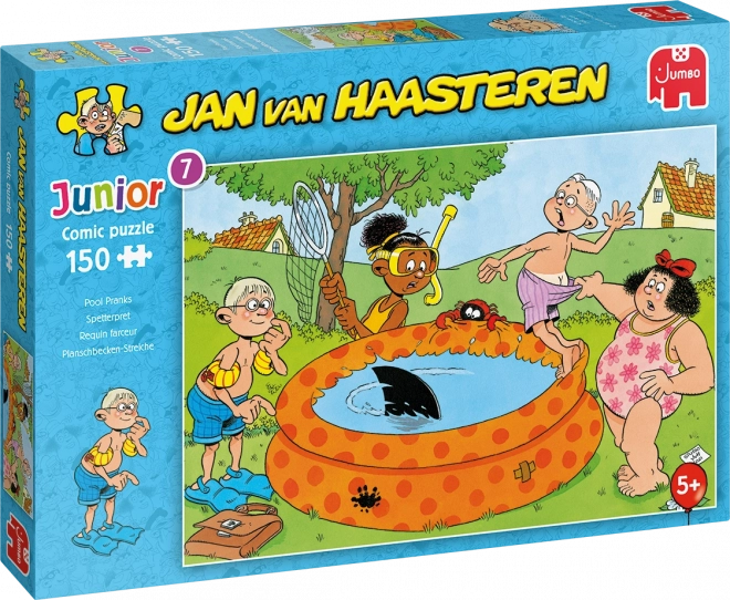Puzzle JUMBO Jan van Haasteren Junior: Tréfák a medencénél 150 darab