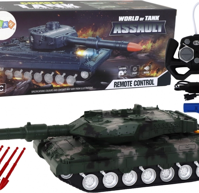Zöld RC tank