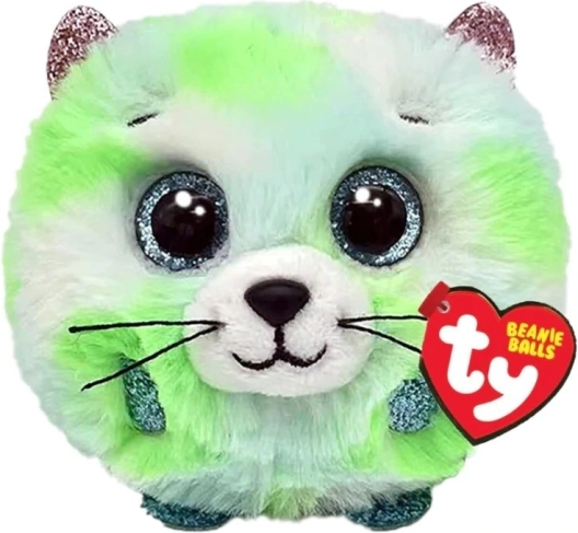 TY Beanie Balls plüssjáték – zöld cica