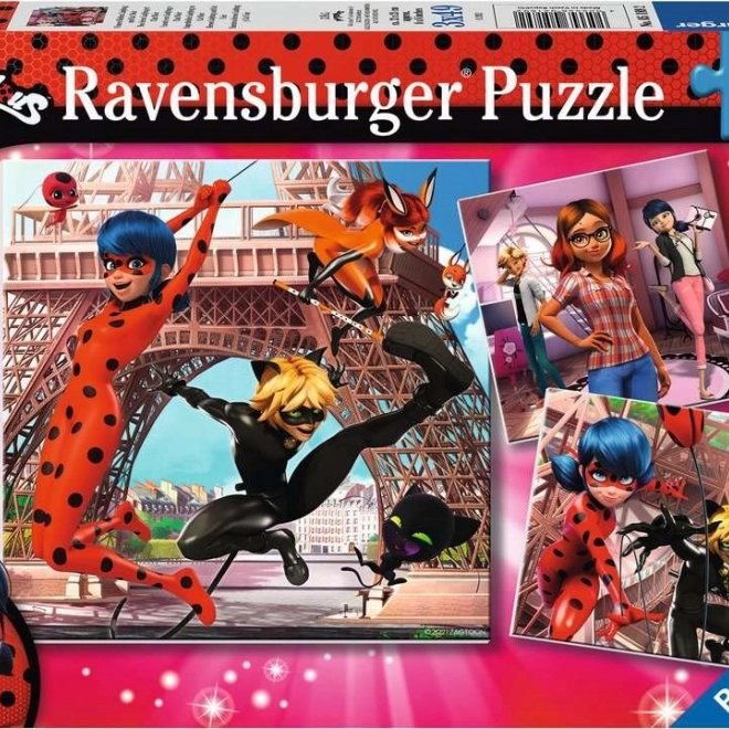 Gyermek puzzle RAVENSBURGER MIRACULOUS 3×49 darabos