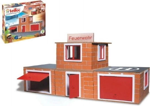 TEIFOC tűzoltóállomás építőkészlet – 220 db
