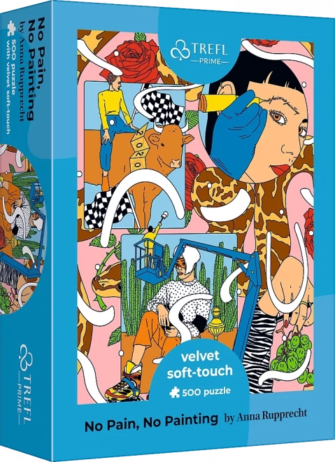 Trefl puzzle Velvet Soft Touch UFT 500 darab – nincs fájdalom, nincsenek festmények
