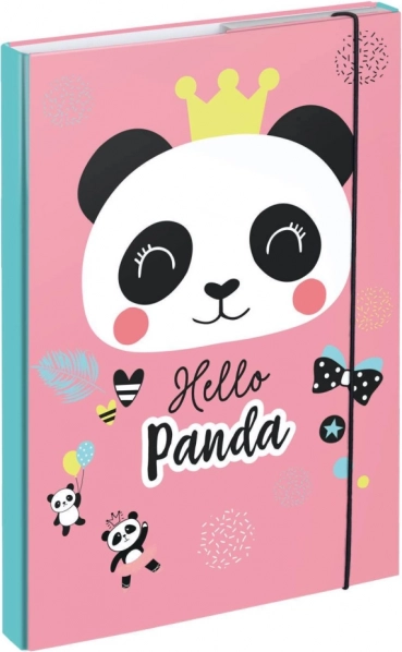 Panda mintás A4 iskolai füzetek mappája