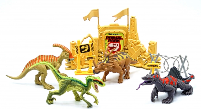 Primal Clash! Harcoló dinoszauruszok szett 17 cm