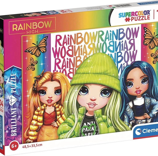 Briliáns Puzzle Rainbow High: Poppy, Jade és Skyler 104 Darab