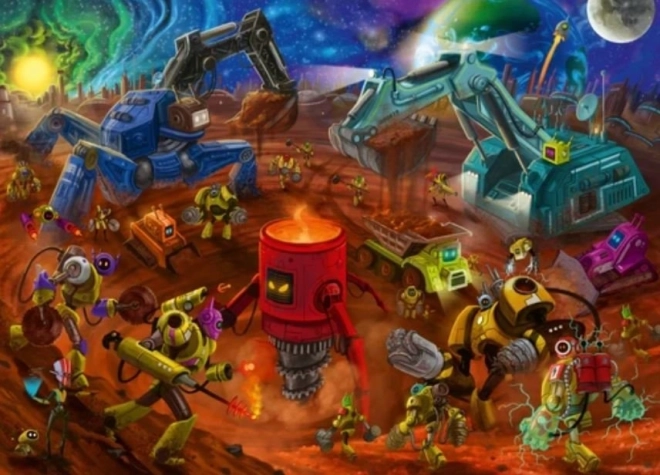 Ravensburger puzzle Űrbéli építkezés 60 darab