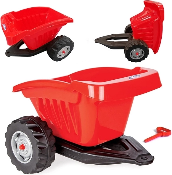 Woopie gyerek billenő utánfutó Active Trailer, piros, teherbírás 35 kg