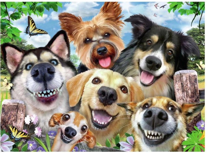 Selfie kutyás puzzle 500 darabos Ravensburger
