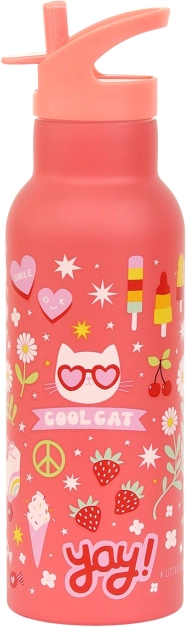 A Little Lovely Company Rozsdamentes acél ivópalack 500 ml – Szórakozás