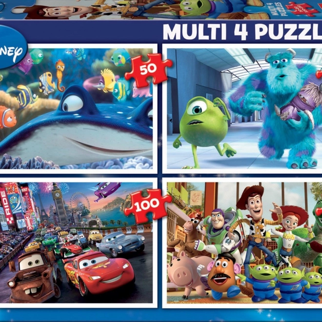 Educa puzzle Disney Pixar mix 4 az 1-ben (50, 80, 100, 150 darab)