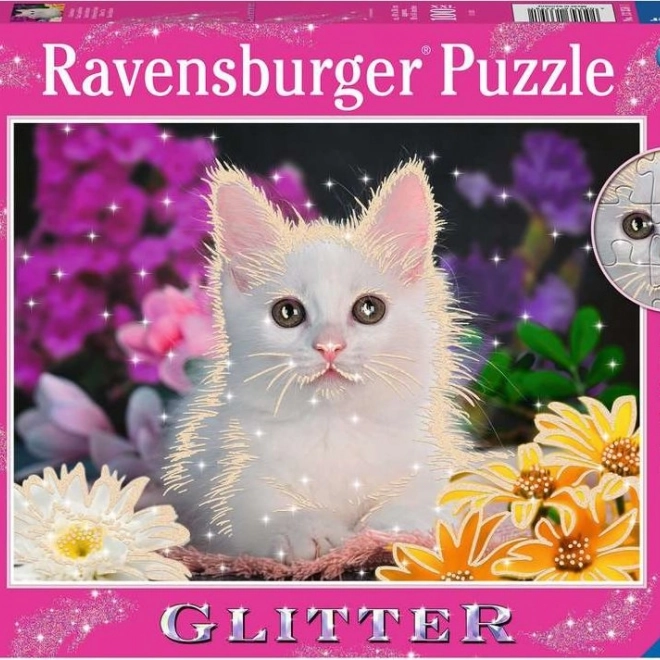 Ravensburger csillogó puzzle Macska XXL 100 darab