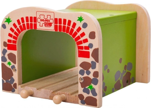 BIGJIGS RAIL fa dupla alagút vonatpályákhoz