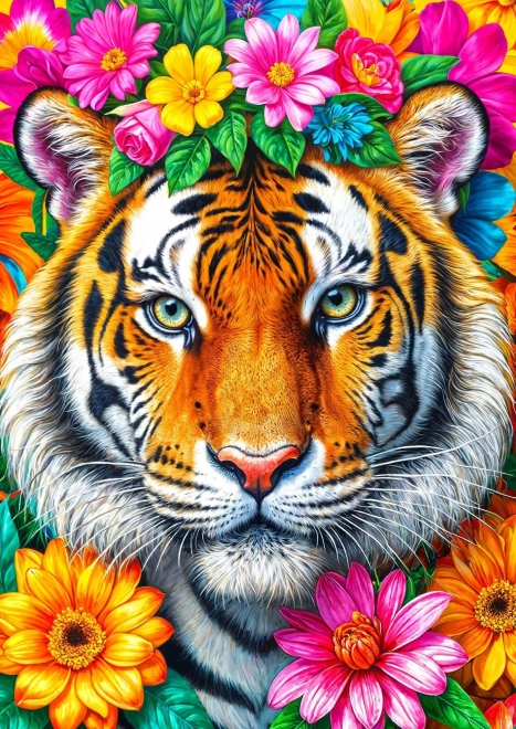 ENJOY Puzzle Csíkok és Virágok 1000 Darab