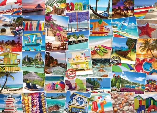 Eurographics puzzle Globetrotter – tengerpartok, 1000 darab