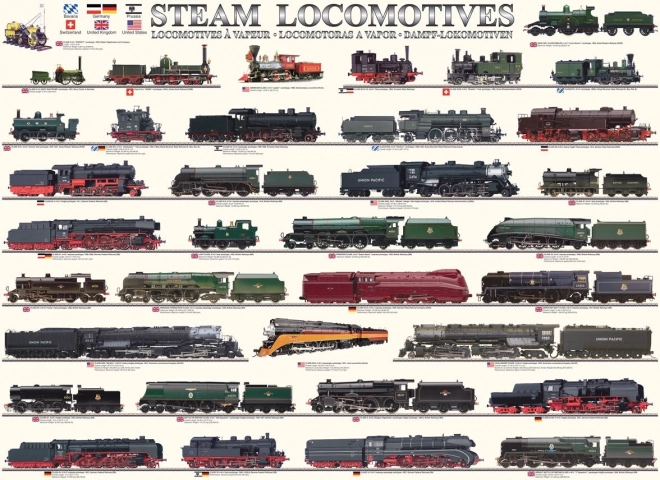 EUROGRAPHICS Puzzle Gőzmozdony 1000 darabos