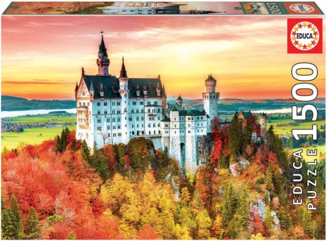Educa Neuschwanstein őszi puzzle, 1500 darab