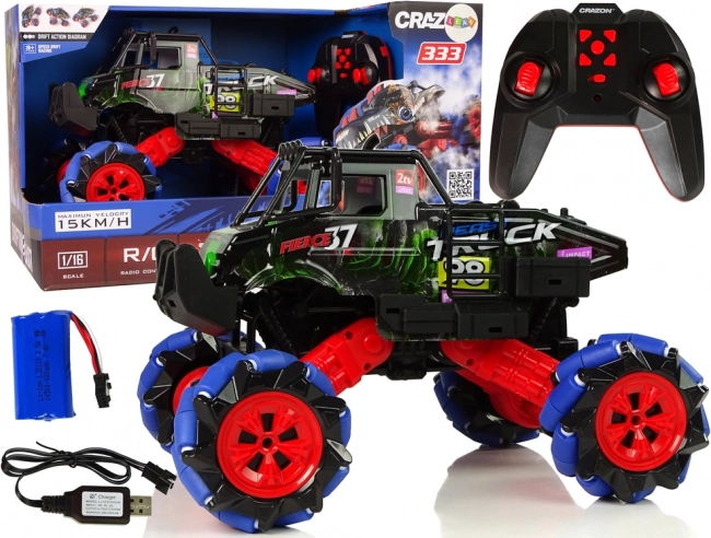 Távirányítású off-road drift autó 1:16 2.4G 360 fokos forgás – Zöld