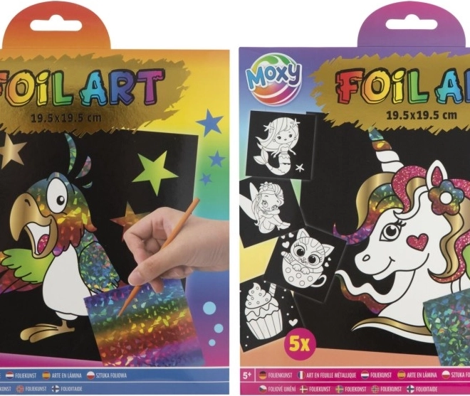 Fóliás festés - kreatív készlet 5 darab