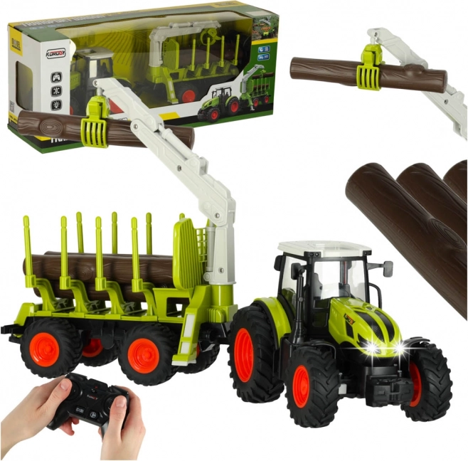 RC traktor fellépővel