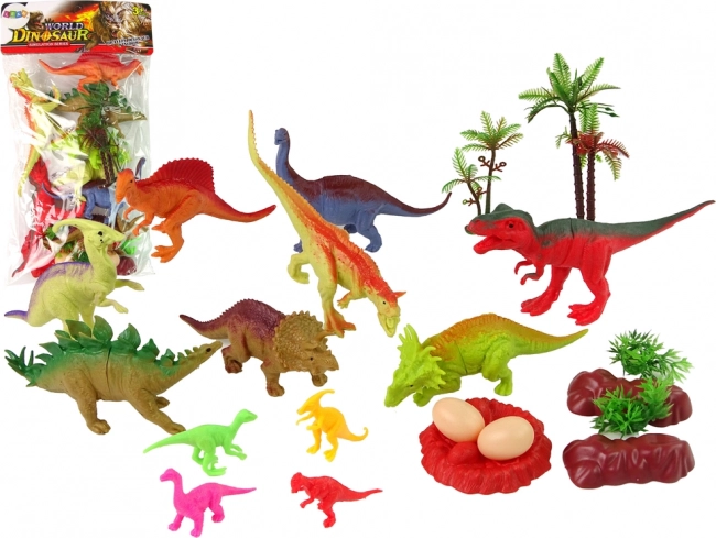 Dinoszaurusz készlet kiegészítőkkel