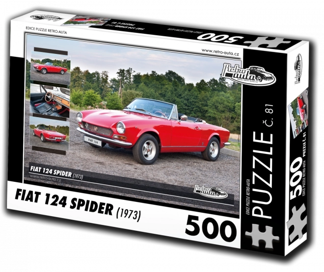 retro-autók puzzle fiat 124 spider (1973) – 500 darab