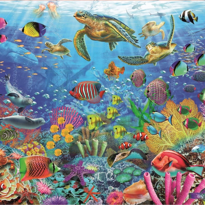 Educa puzzle Teknősök a trópusi fantáziában 1000 darabos