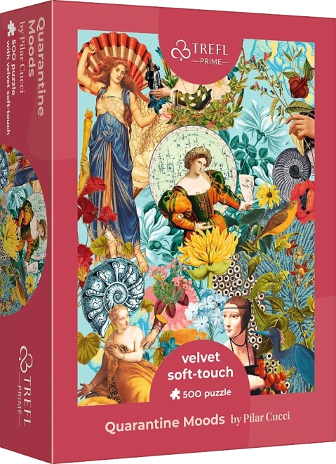 TREFL Velvet Soft Touch puzzle: Hangulatok karanténban, 500 darab