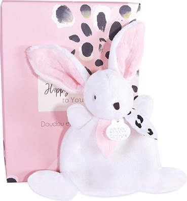 Doudou rózsaszín mini nyuszi 17 cm ajándékdoboz