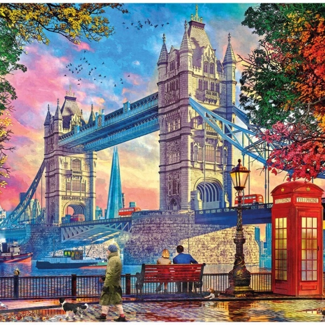 Puzzle Égbolt a Tower Bridge felett 1000 darab