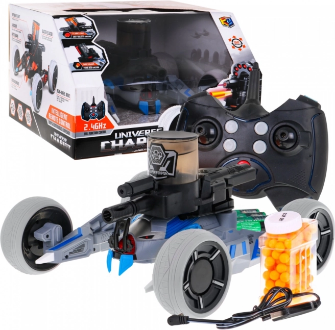RC crawler lövöldözéssel 5+ éves gyerekeknek lézeres célzóval és 150 tölténnyel