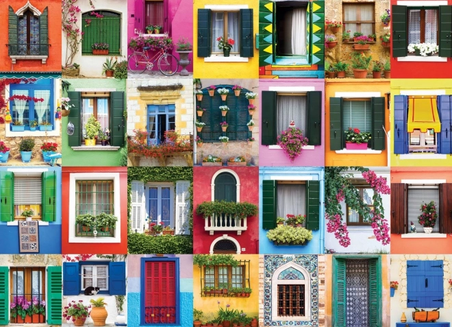 Puzzle EUROGRAPHICS mediterrán ablakok 1000 darab