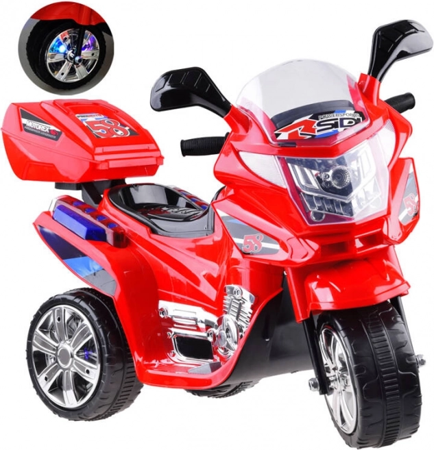Gyerek sportmotor LED világítással – Piros