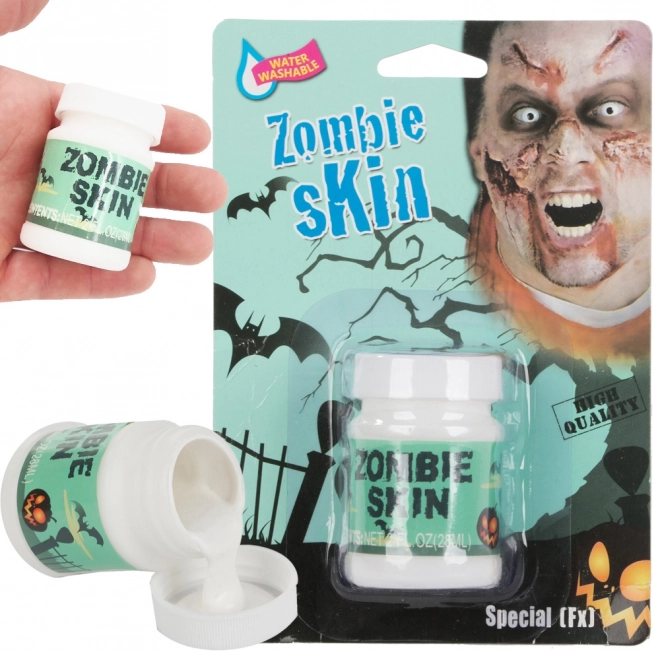 Zombi bőr smink Halloweenre