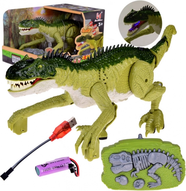Zöld távirányítós dinoszaurusz