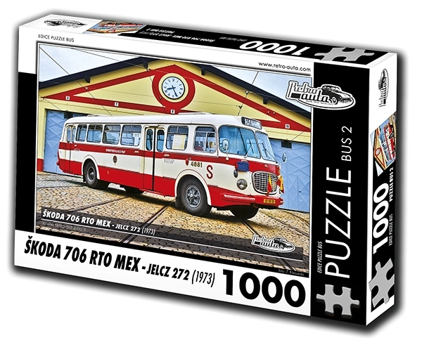 RETRO-AUTA kirakó Škoda 706 RTO MEX – autóbusz, 1000 darab