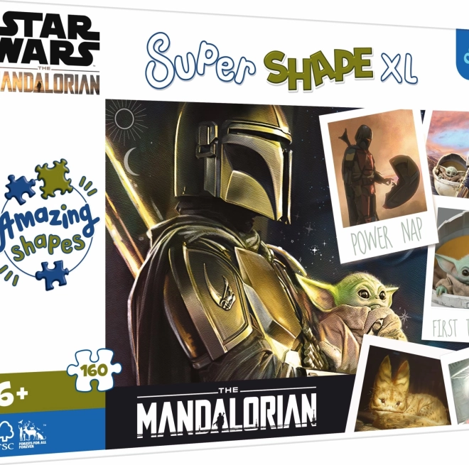 Puzzle Super Shape XL Csillagok Háborúja: Mandalorian 160 darab