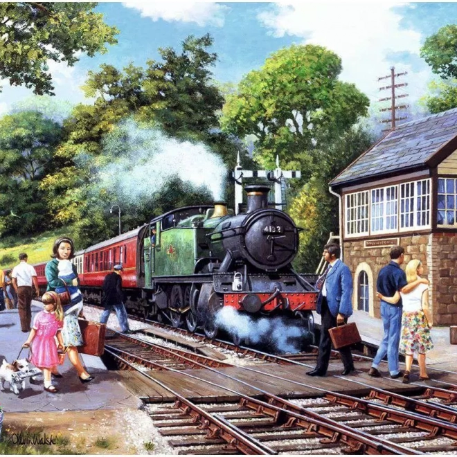 Ravensburger puzzle Vidéki vasútállomás 1000 darab