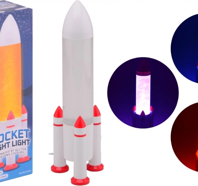 LED Raketás Lámpa színváltó