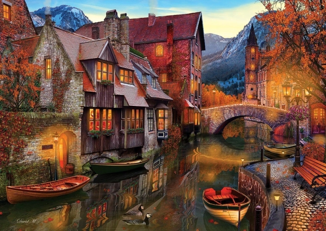 Puzzle Csatorna menti házak 2000 darab ART PUZZLE