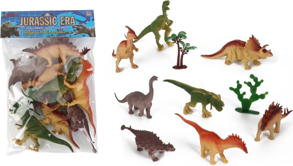Műanyag dinoszaurusz készlet – 10 darab