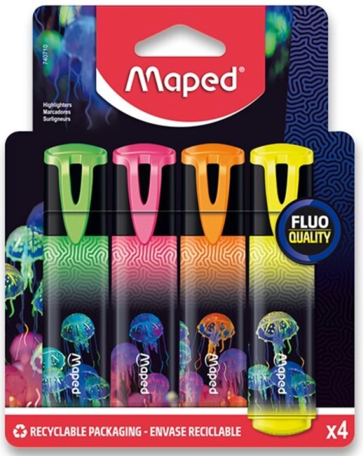 Maped Deepsea Paradise kiemelők, 4 db-os készlet