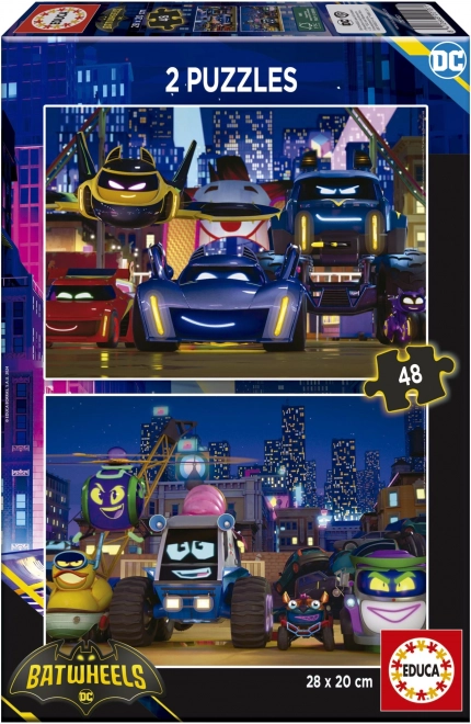 Puzzle Batwheels 2x48 darabból az Educa-tól