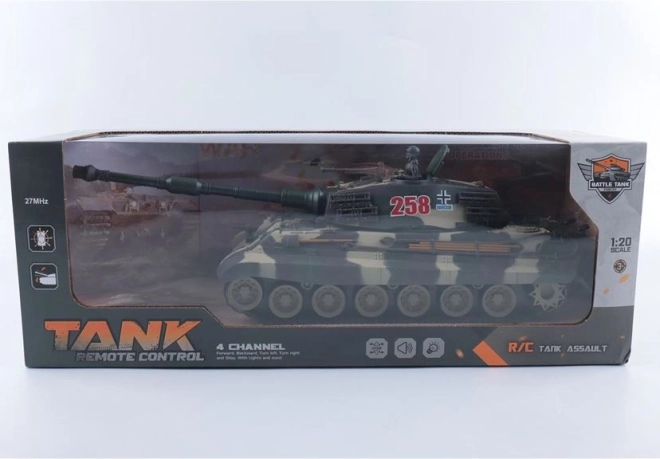 Távirányítós Tank Fénnyel és Hanggal