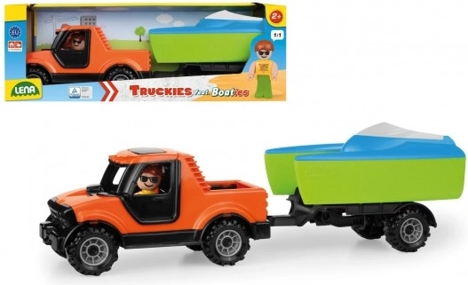Lena Truckies pickup utánfutóval és csónakkal
